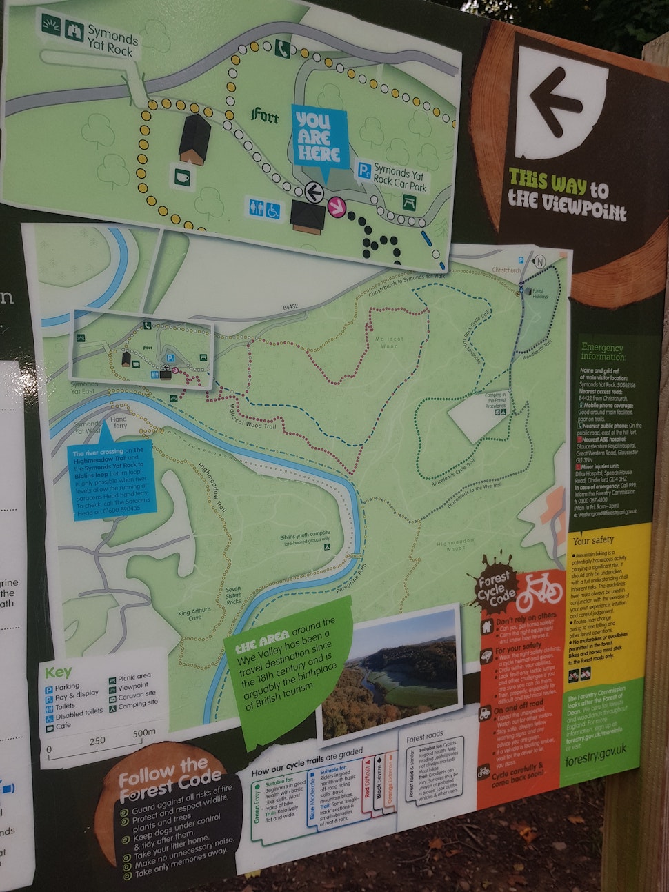 Route to the viewpoint