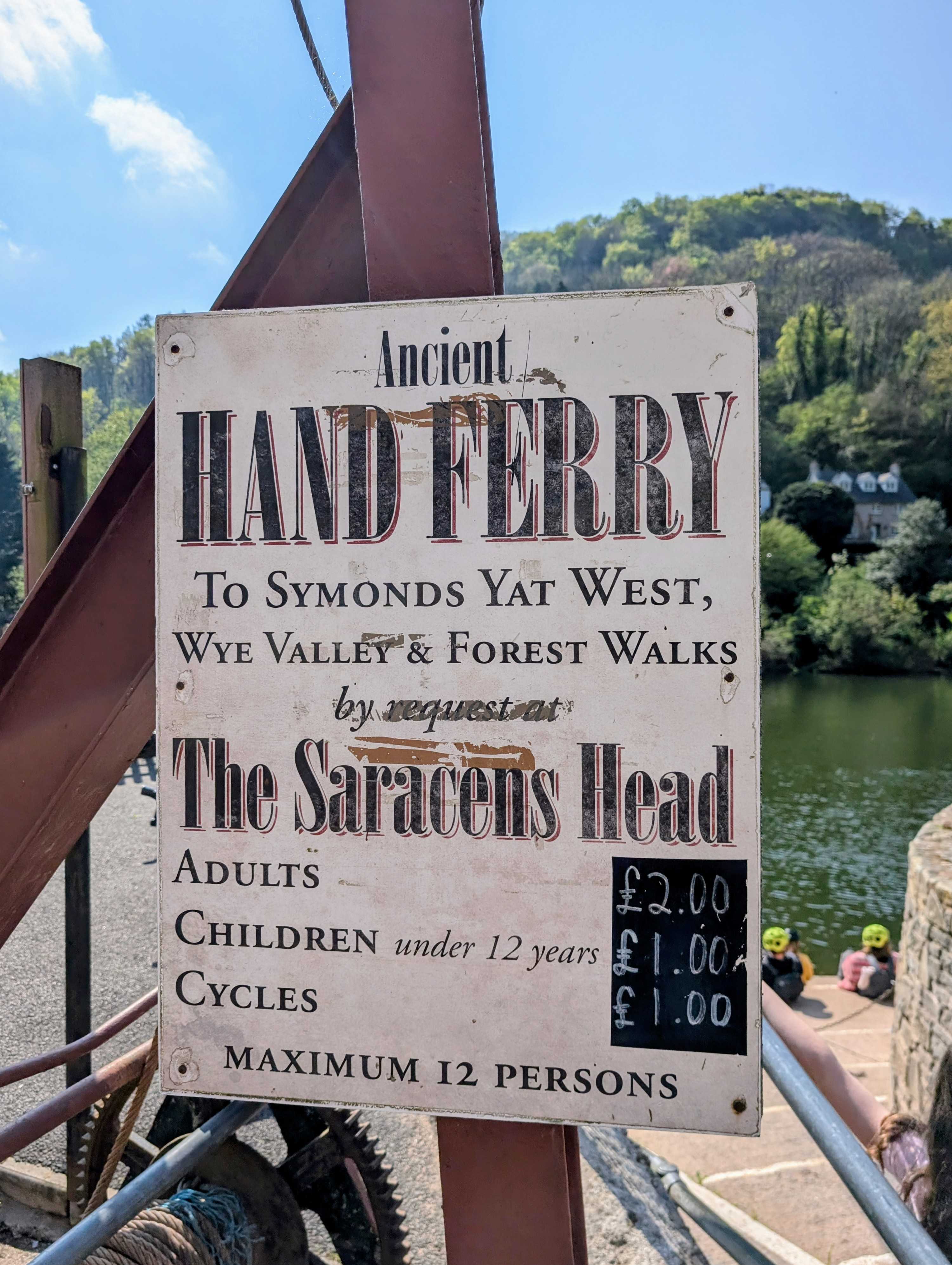 Hand Ferry Sign