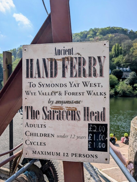Hand Ferry Sign