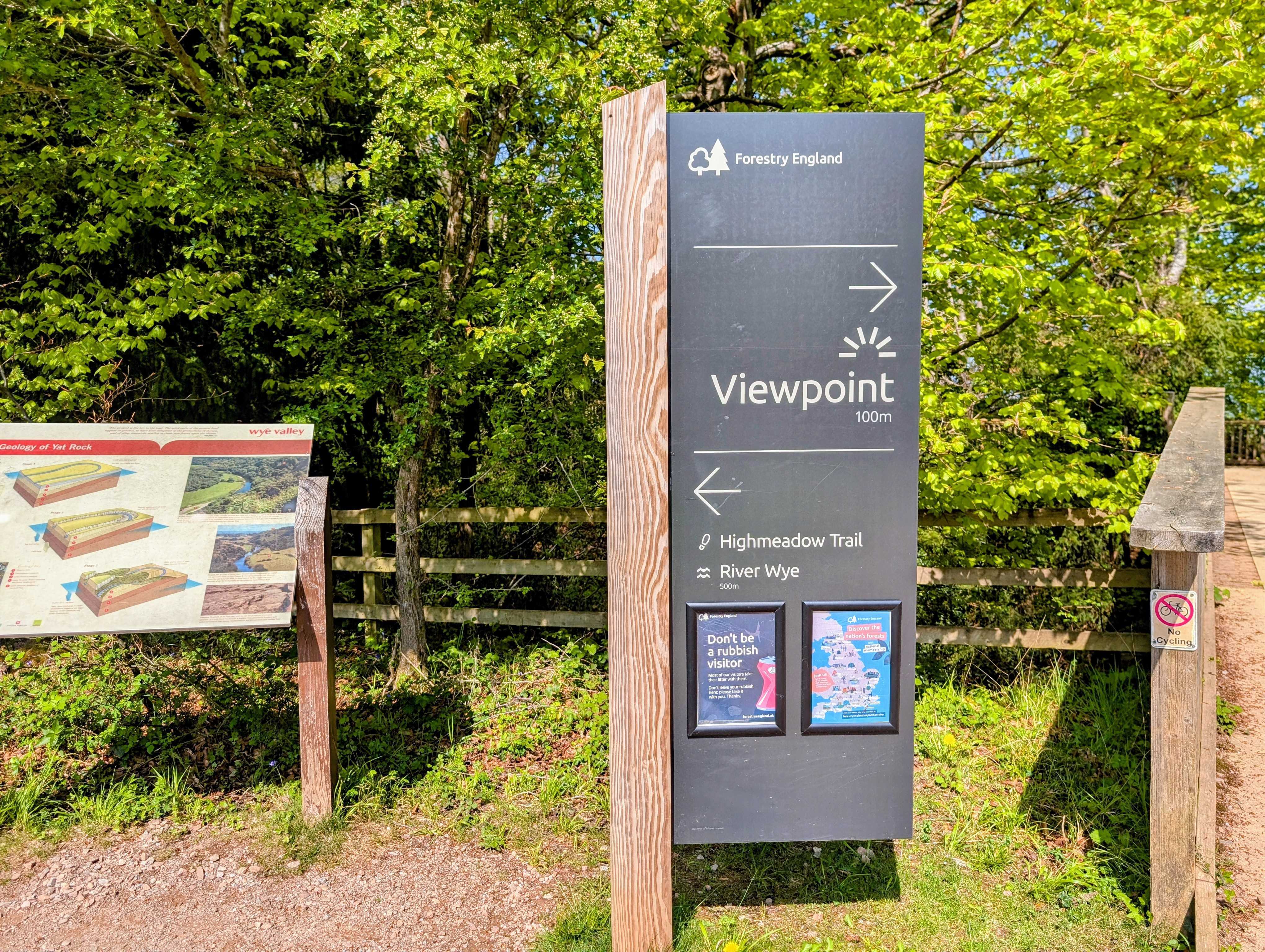 Symonds Yat Viewpoint Sign