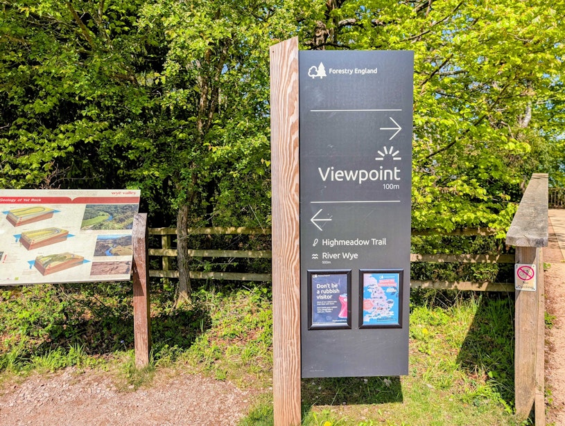 Symonds Yat Viewpoint Sign
