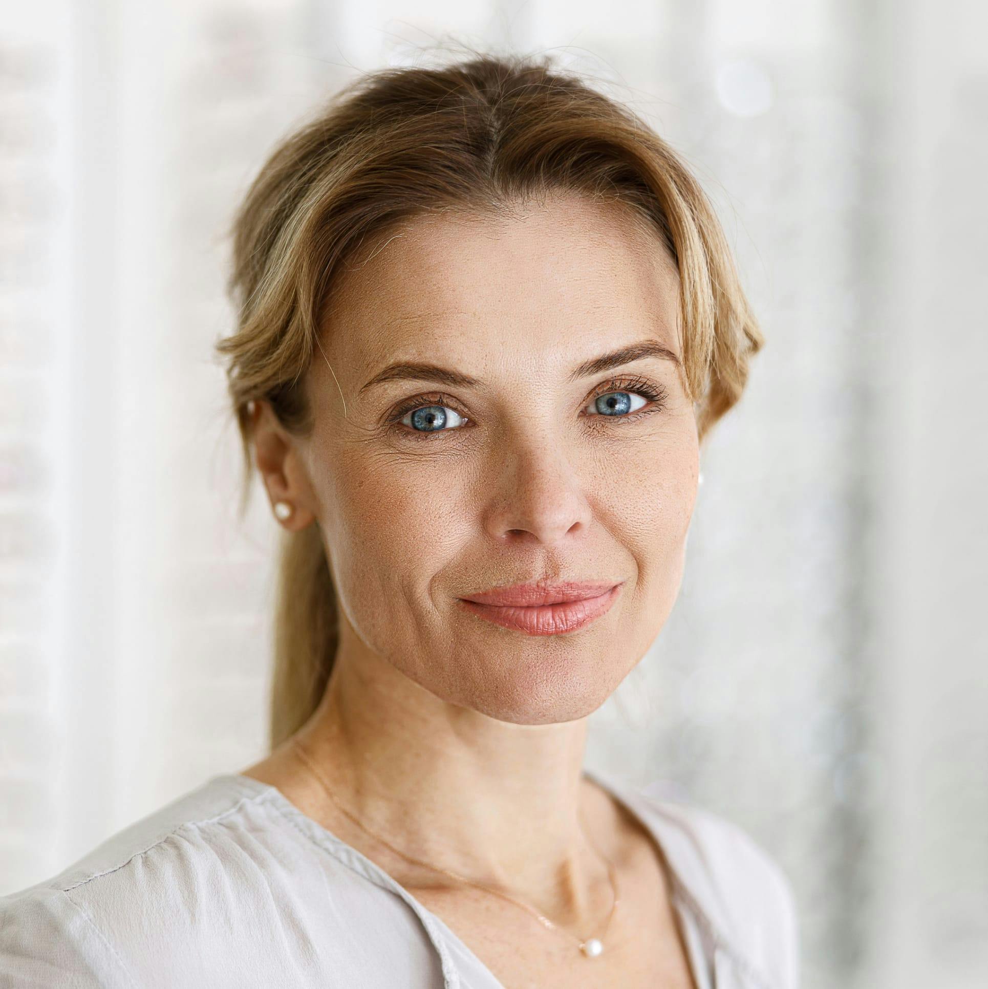 Woman with blonde hair