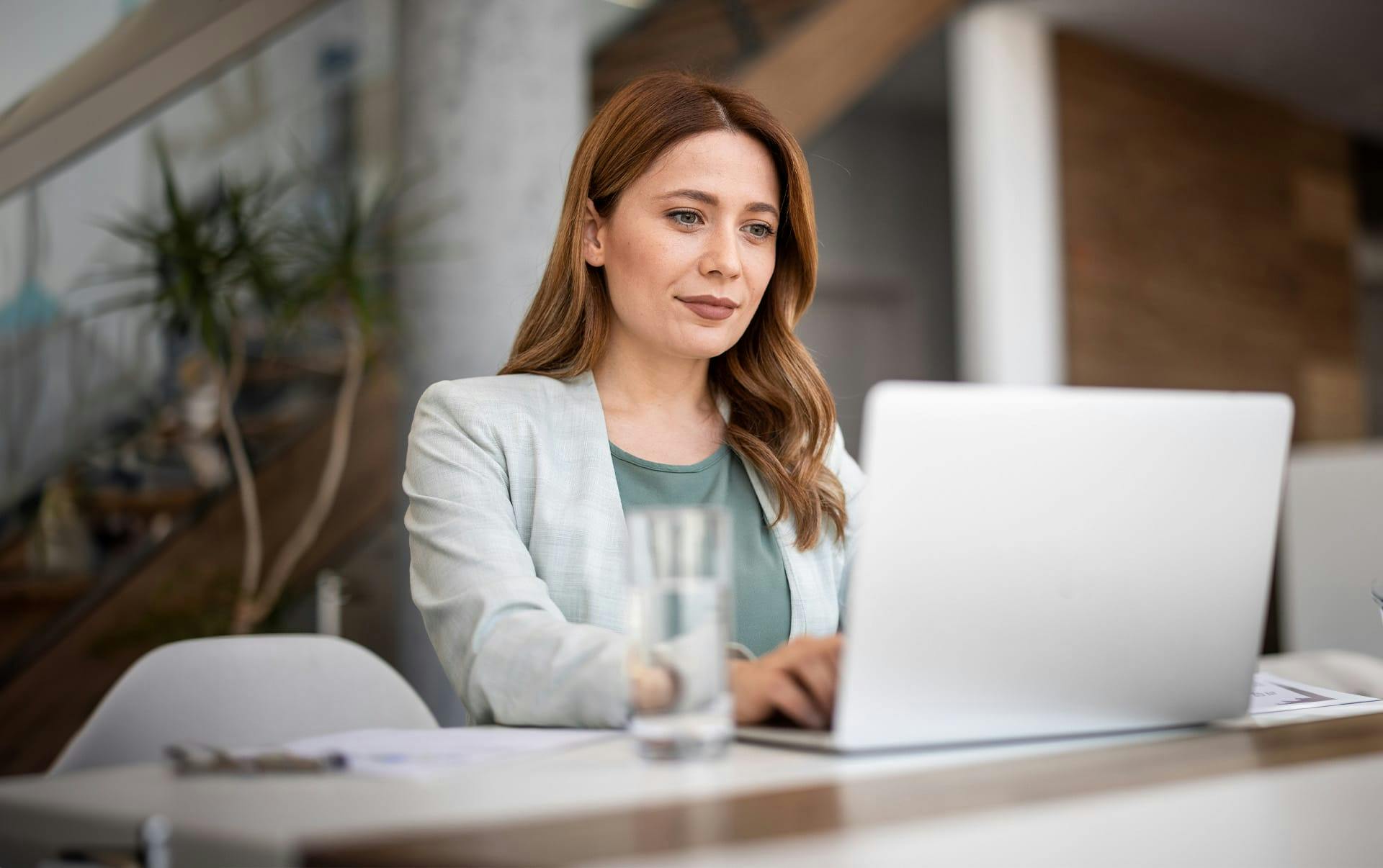 woman on laptop