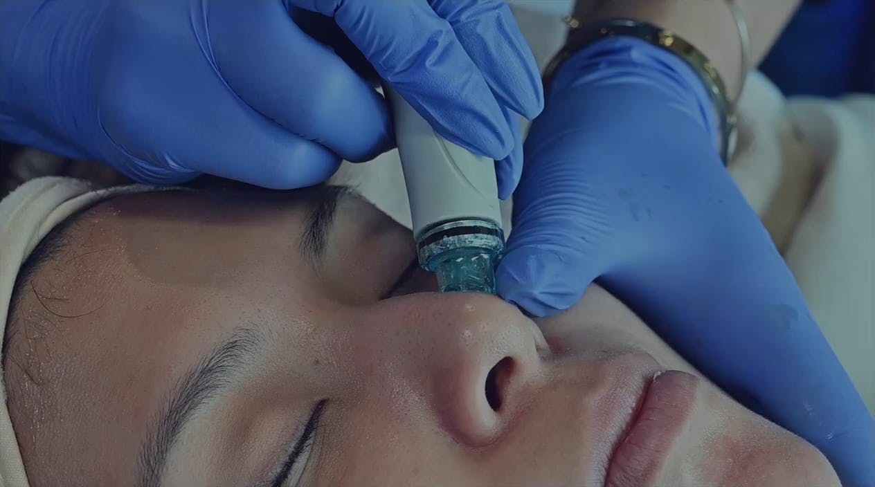 patient getting skincare procedure