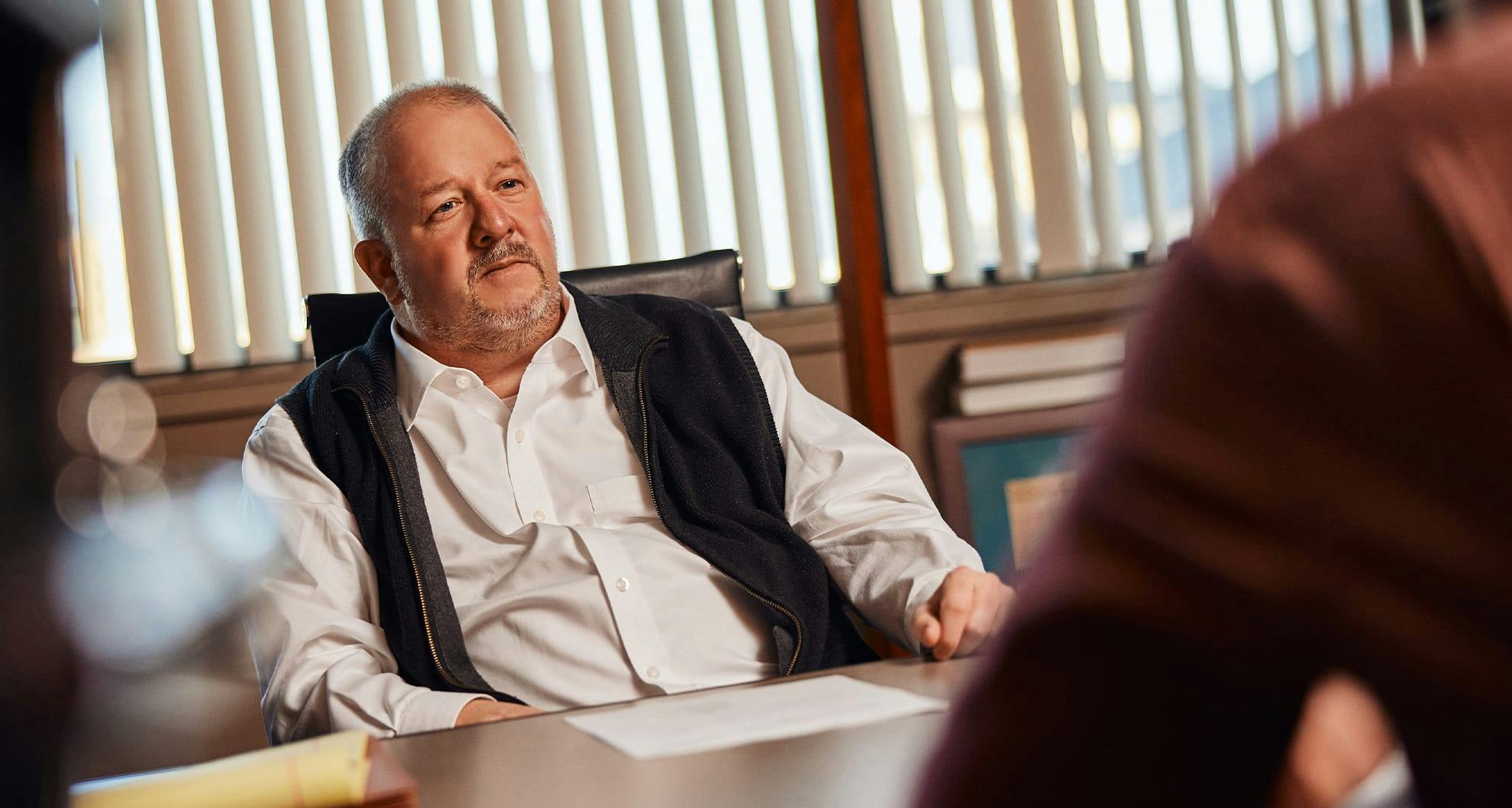 man sitting in chair
