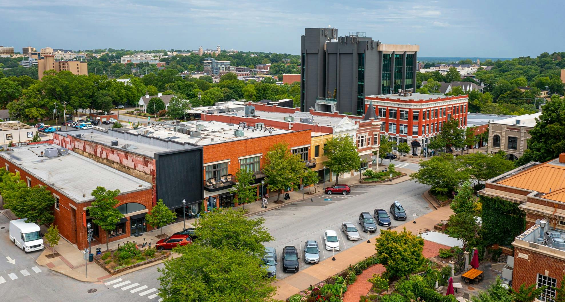 sky view of buildings