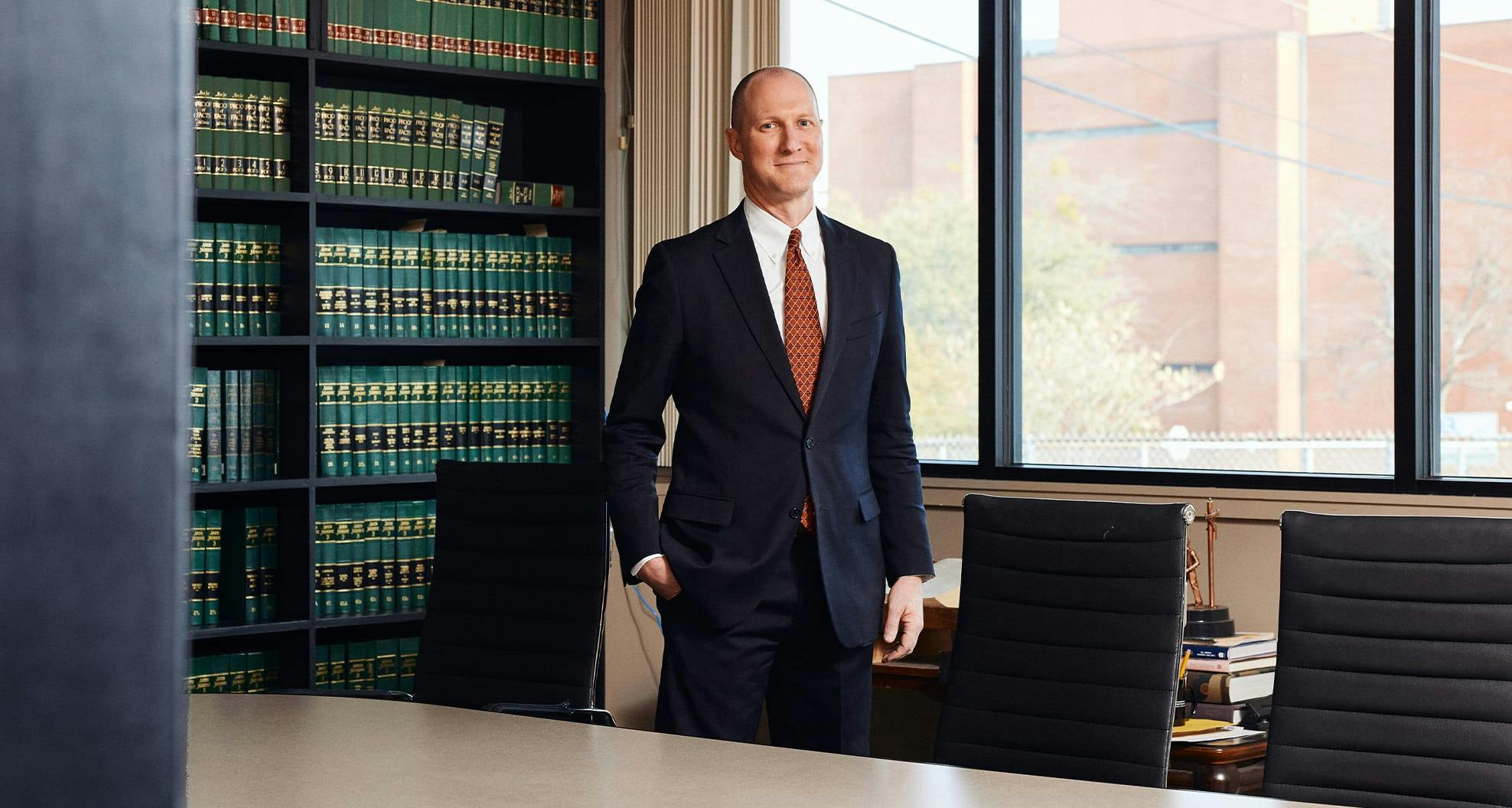 man standing in suit