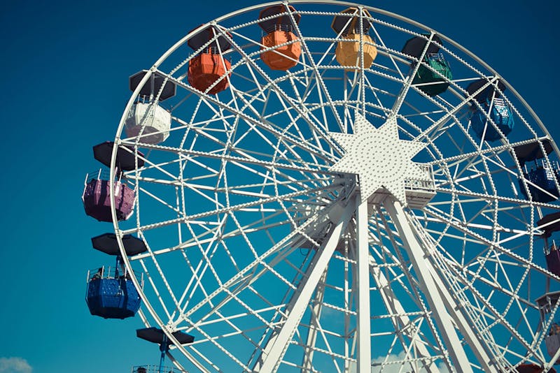 A ferris wheel