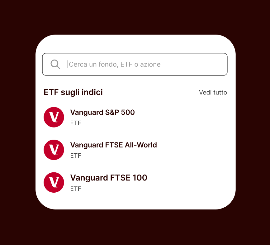 Cerca un ETF Vanguard