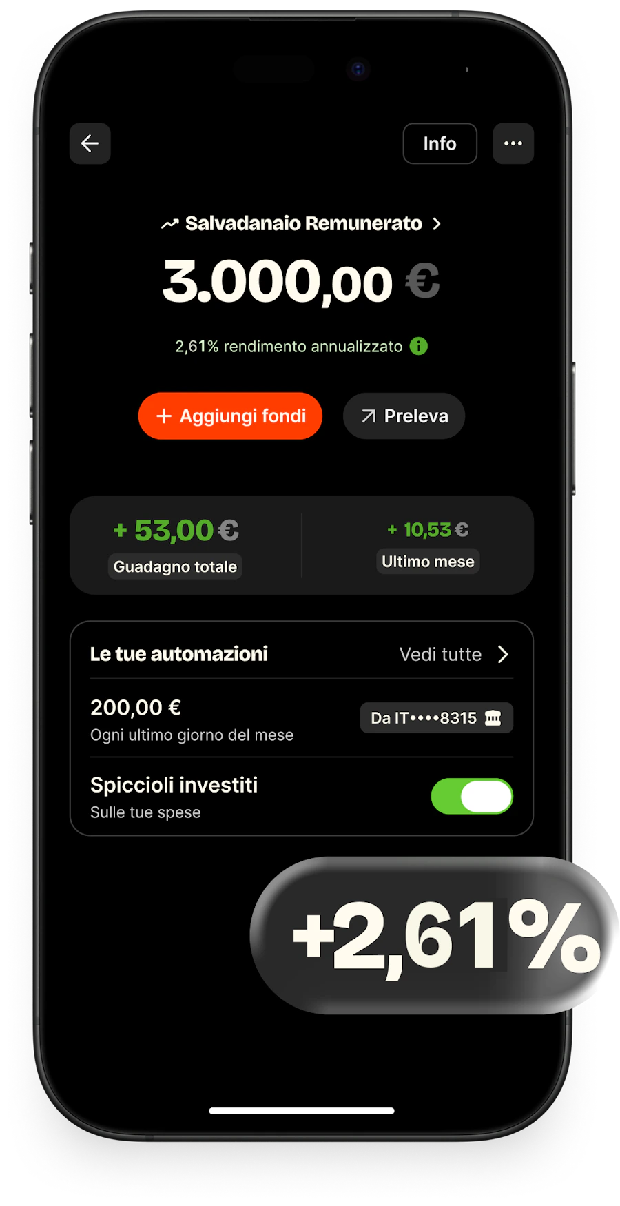Salvadanaio Remunerato di Satispay