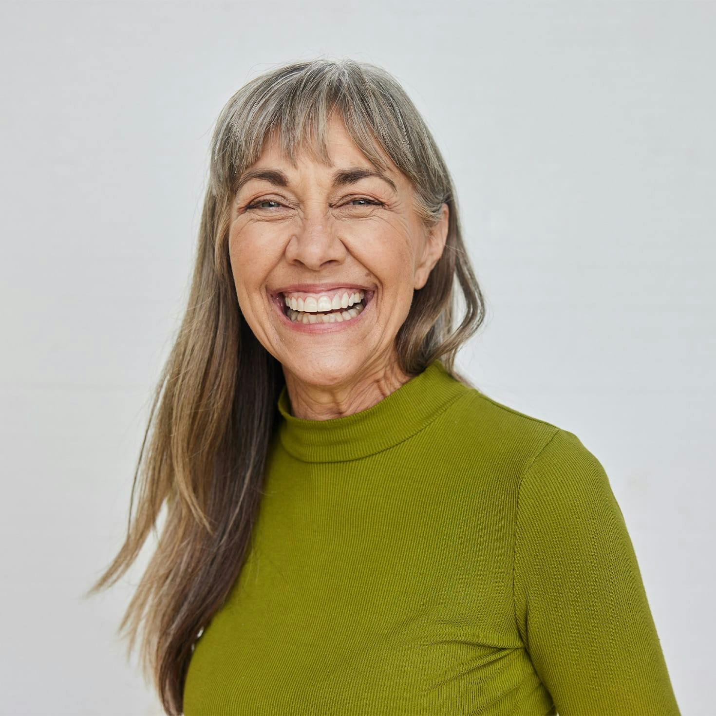 woman smiling