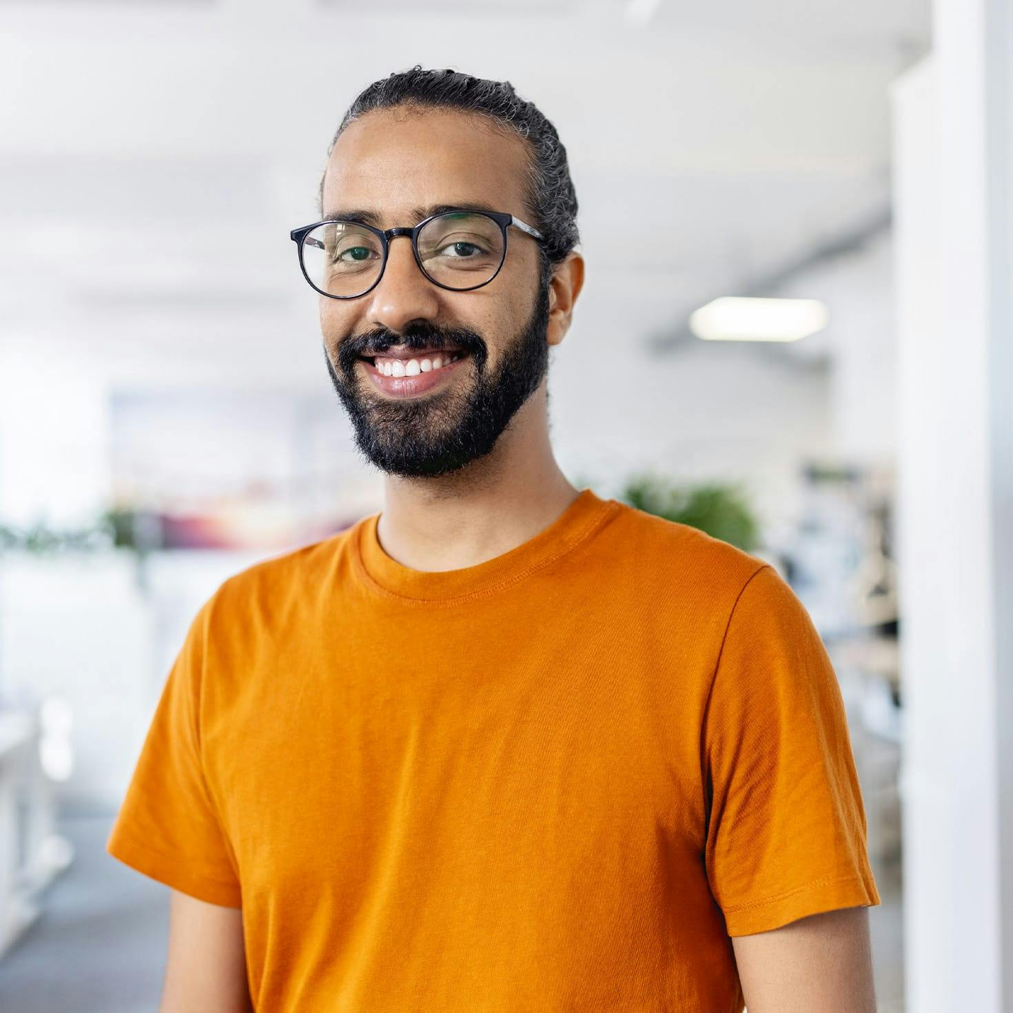 man smiling