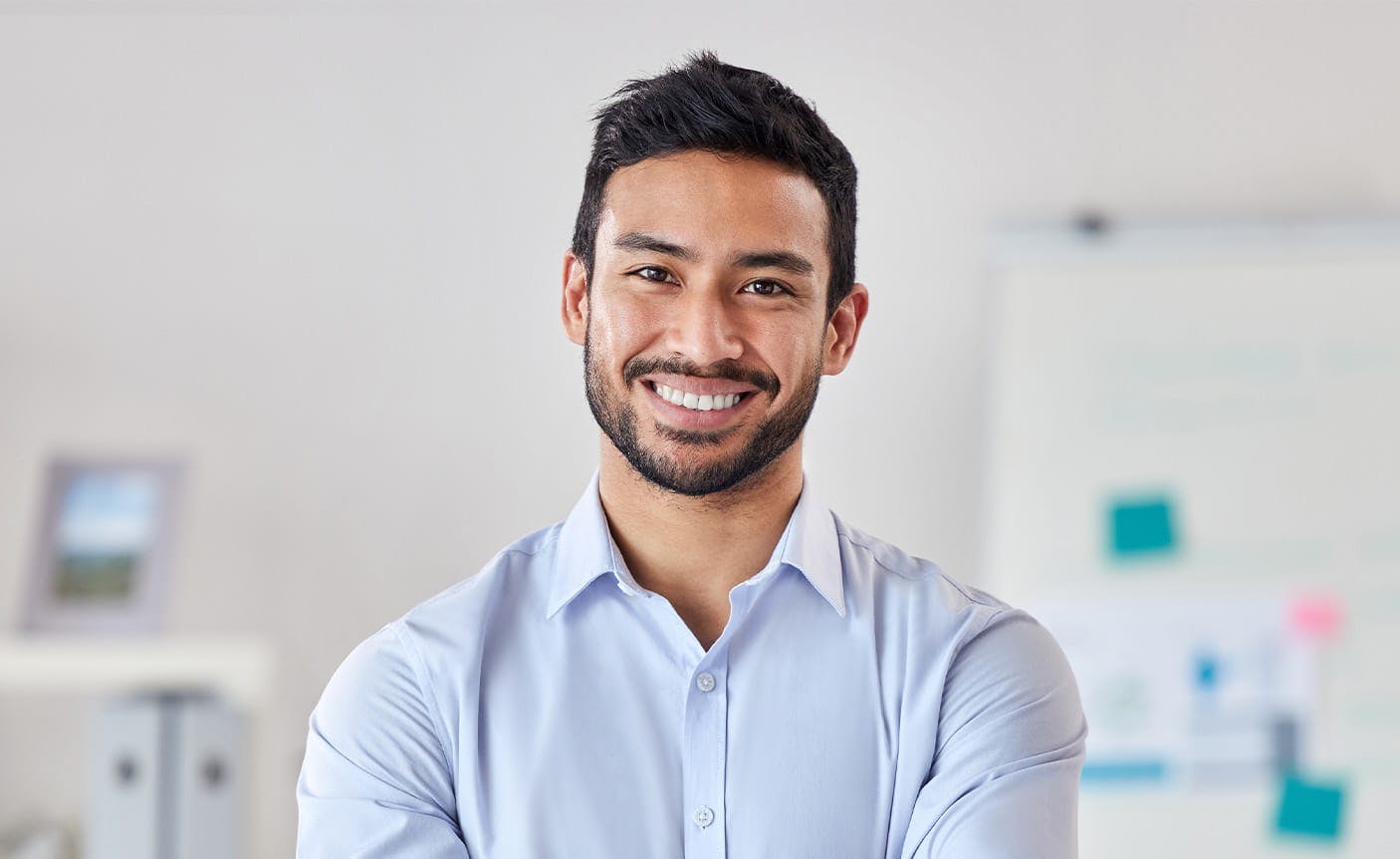 man smiling