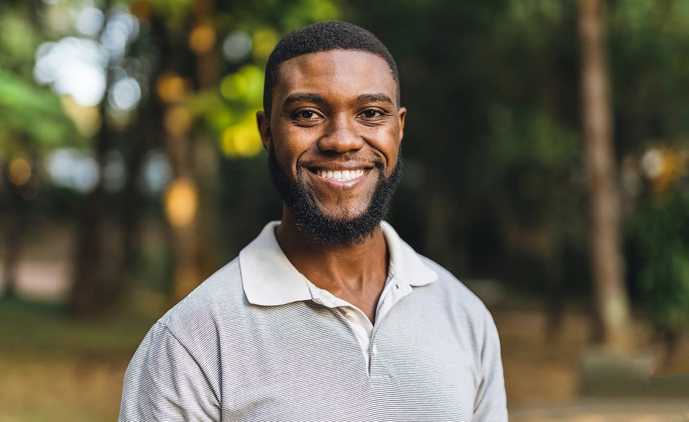 man smiling