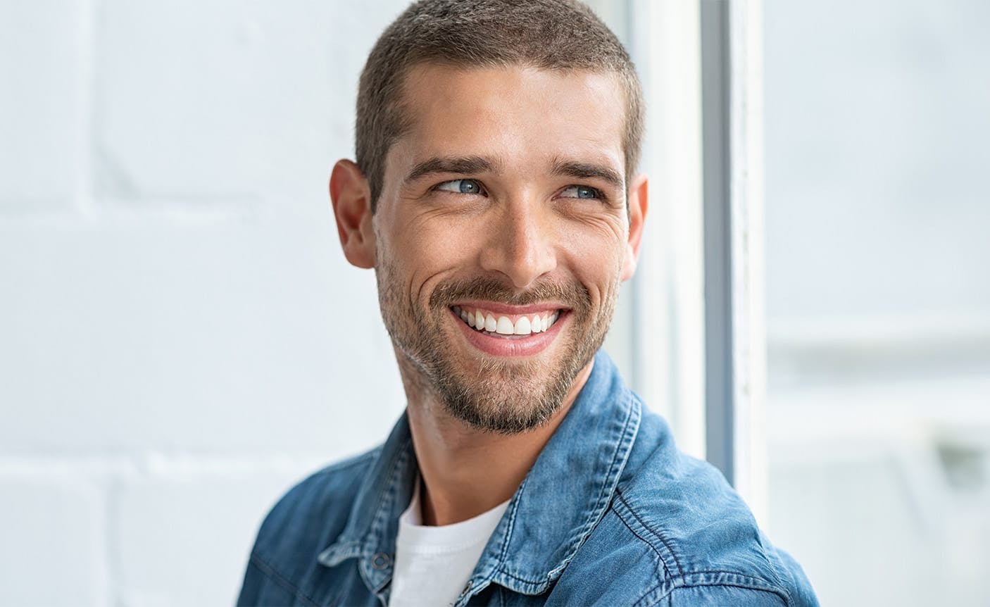 man smiling