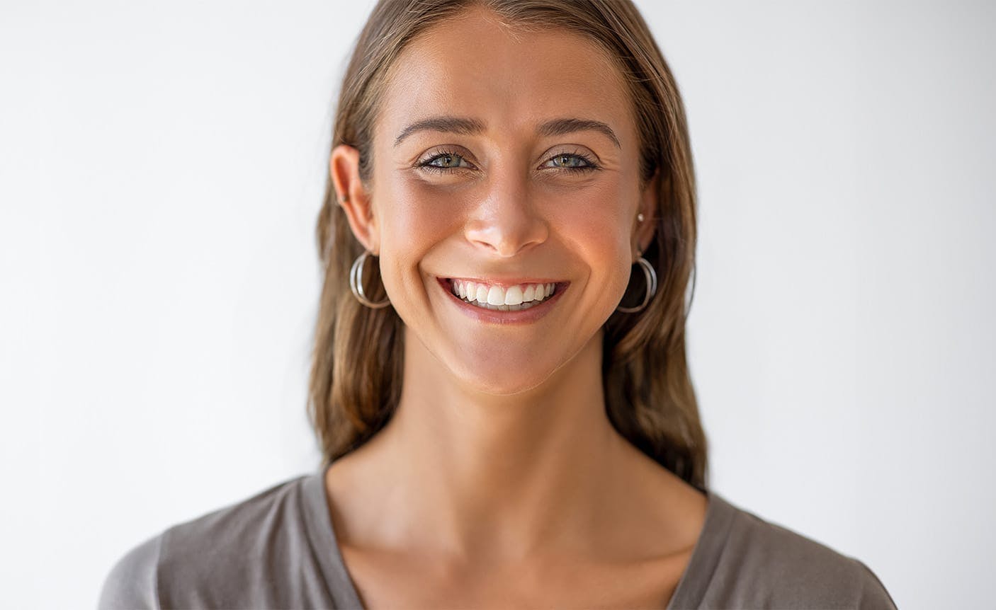 woman smiling