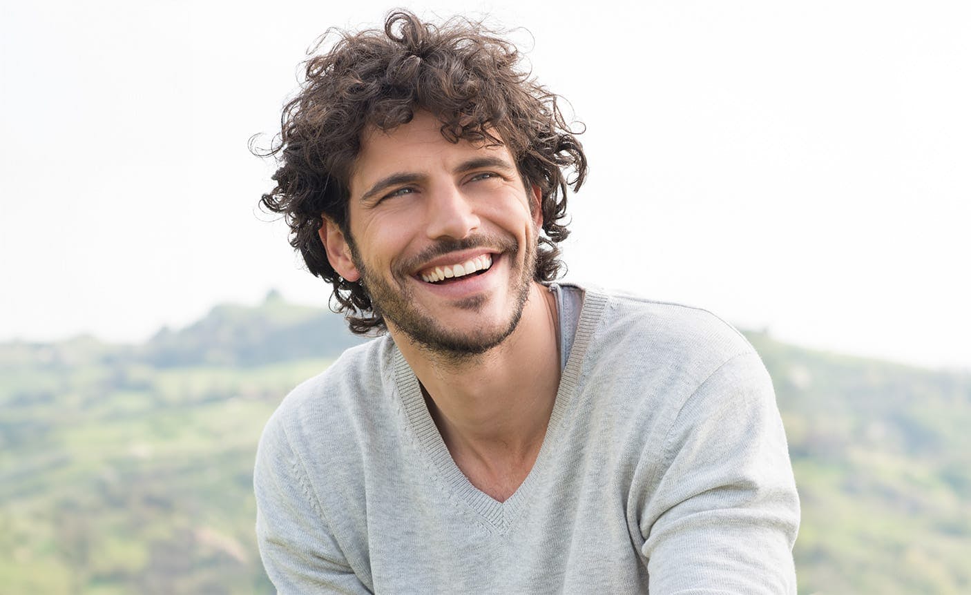 man smiling