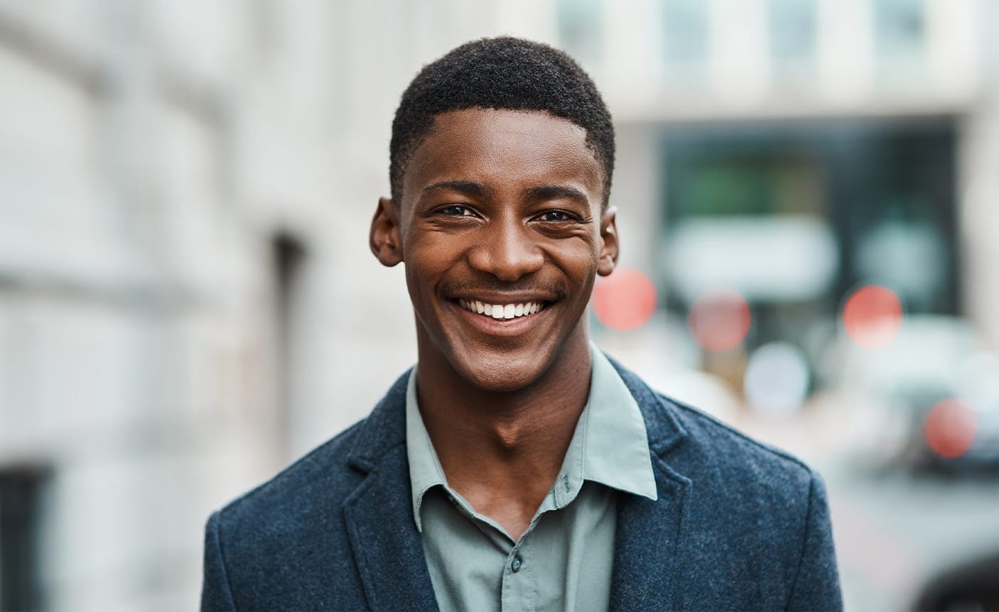 man smiling