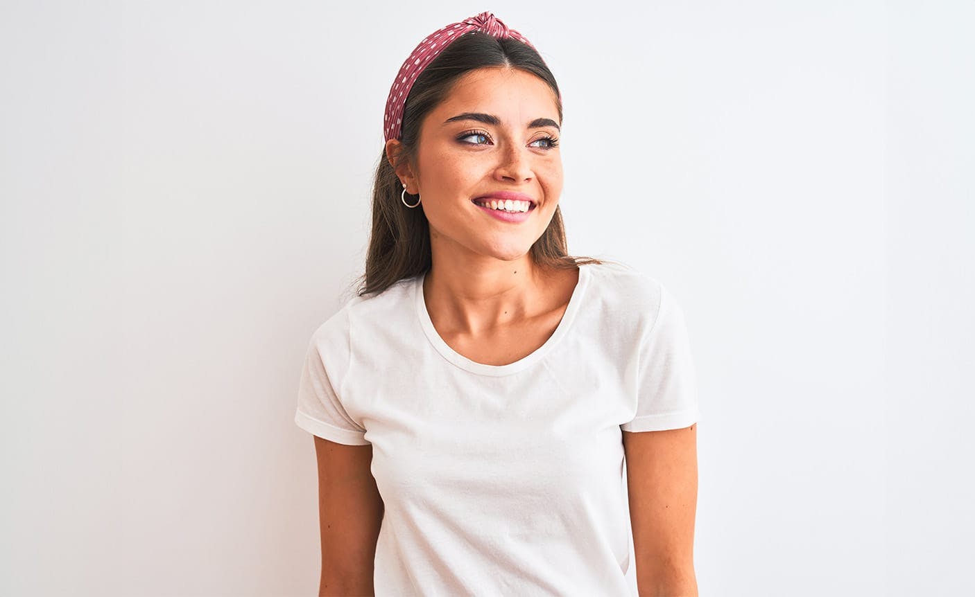 woman smiling