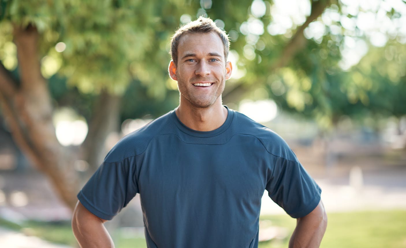 man smiling