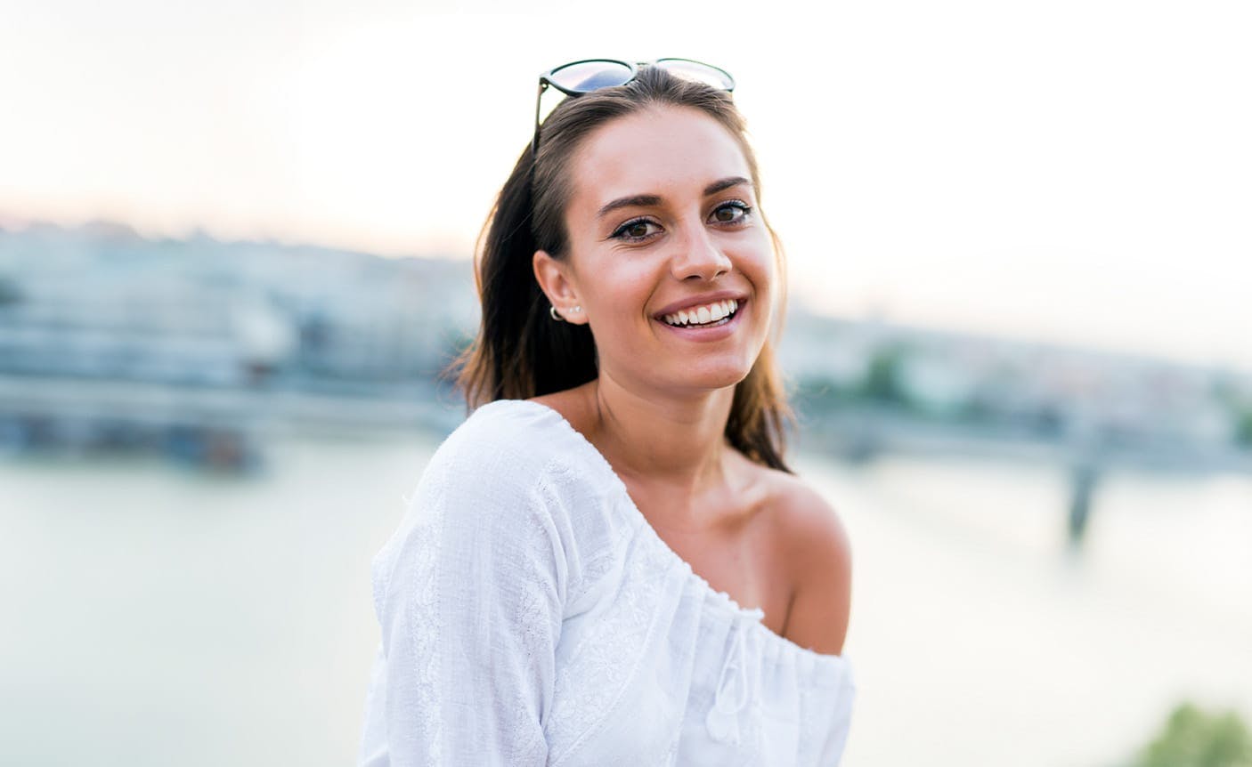 woman smiling