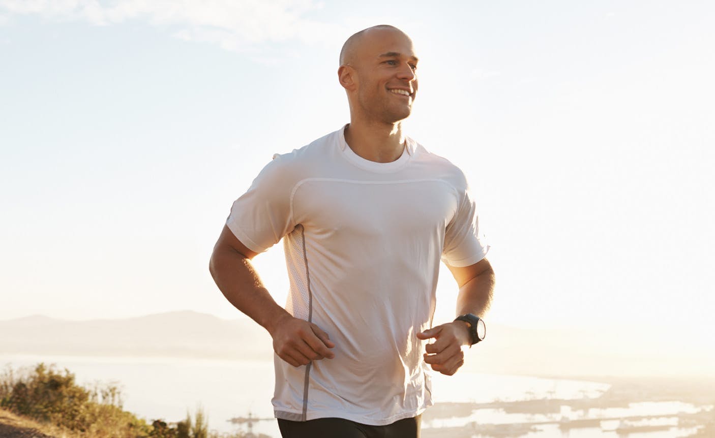 man on a run