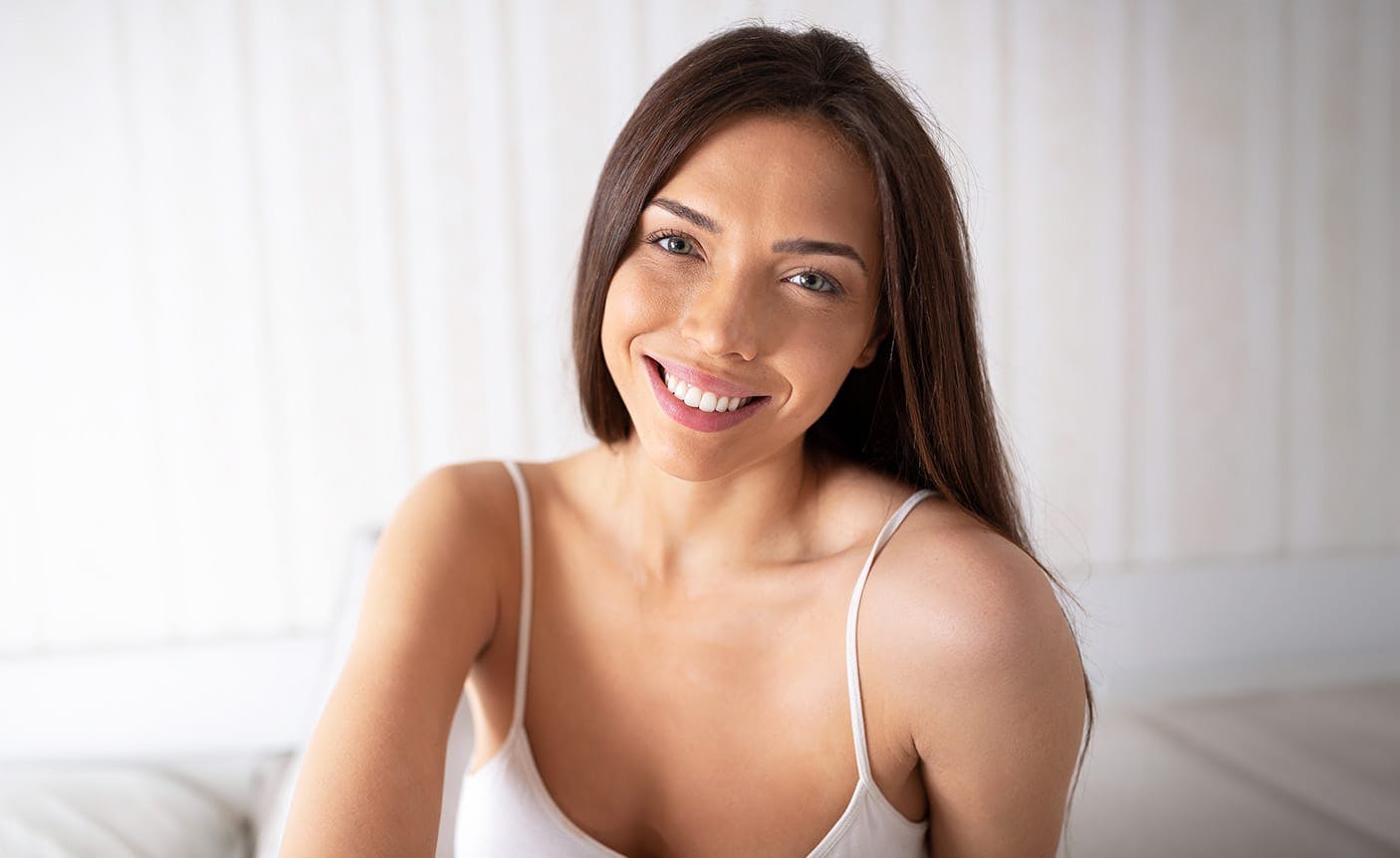 woman smiling