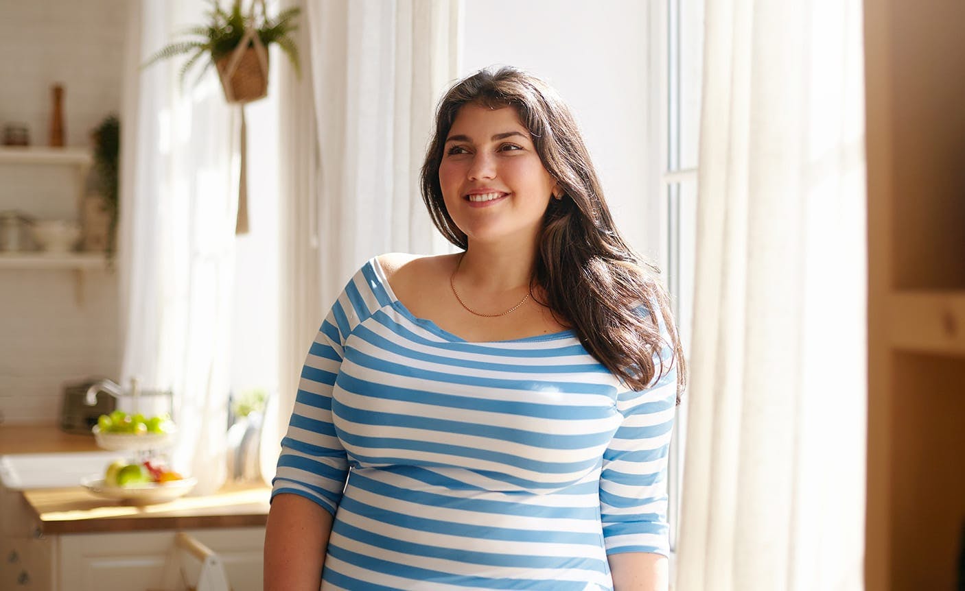 woman smiling