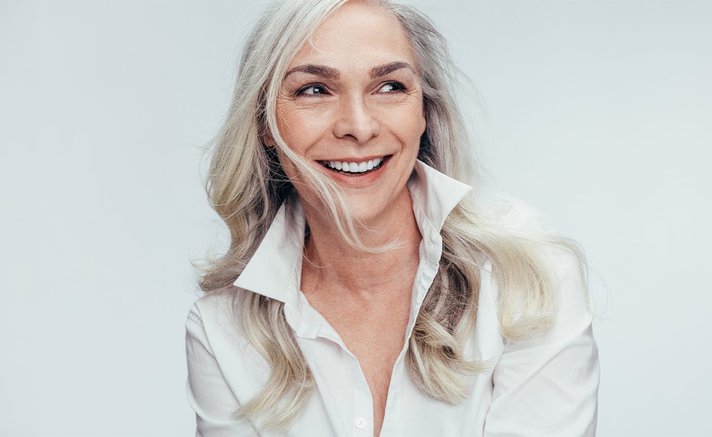 woman smiling