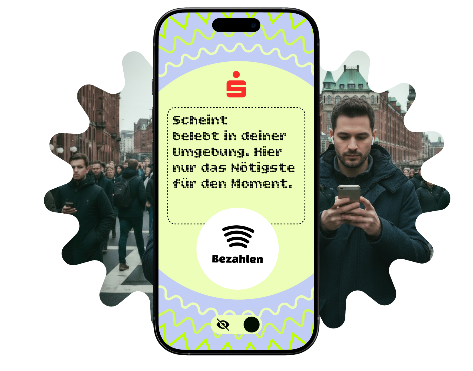 Smartphone gegen Schallwellen