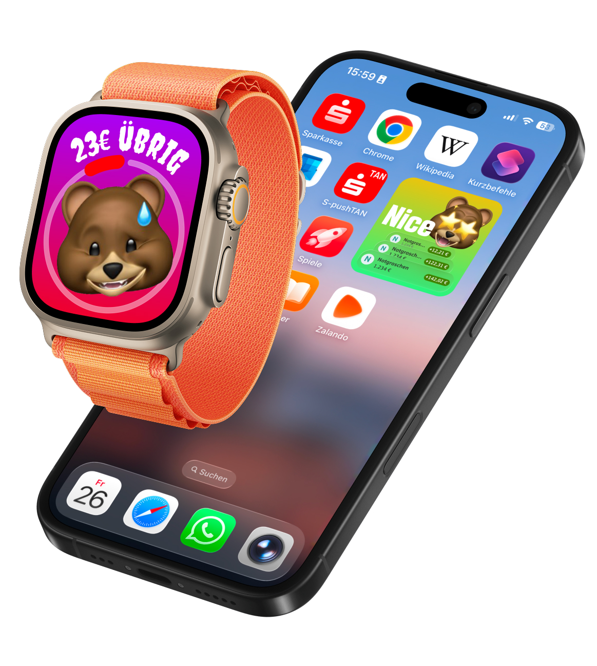 Applewatch und iPhone mit Widget