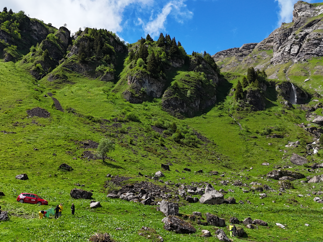 Post-Lernende im Einsatz auf der Alp Malschüel