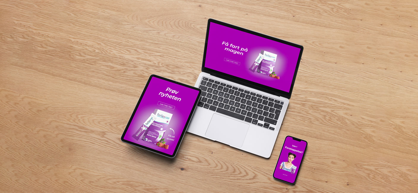 Laptop, iPad, and mobile displaying a case study from Navamedic.