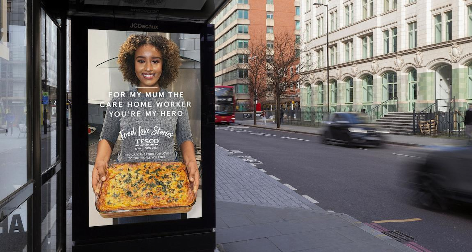 Campaign image for Tesco lockdown food love stories