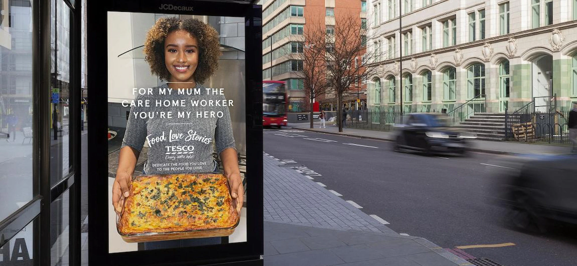 Campaign image for Tesco lockdown food love stories