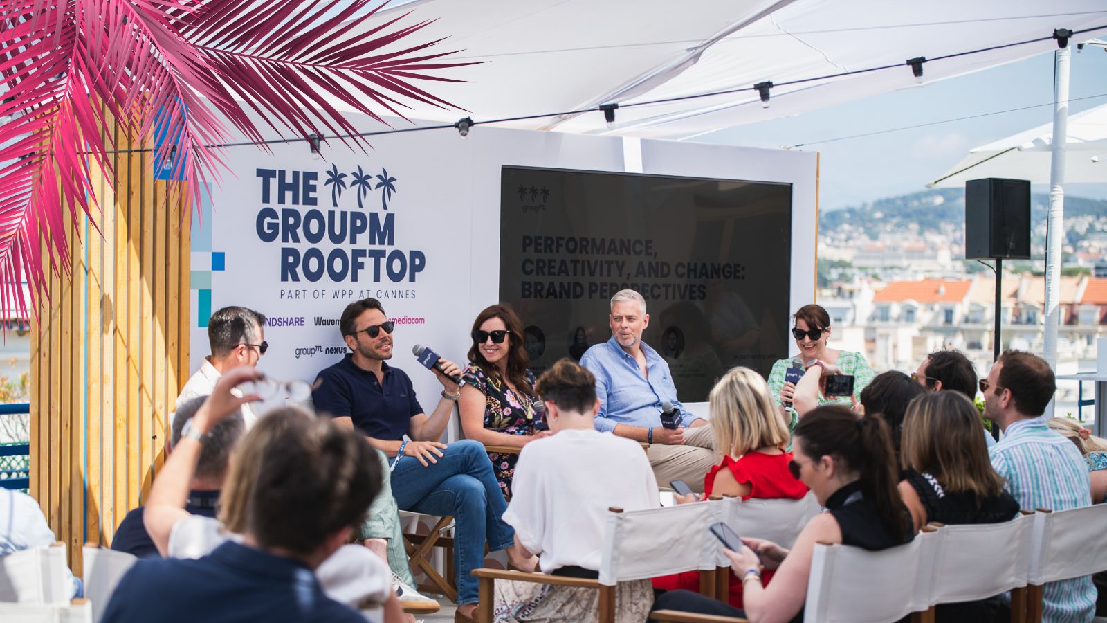 A panel for EssenceMediacom discussing brand performance and creativity at Cannes