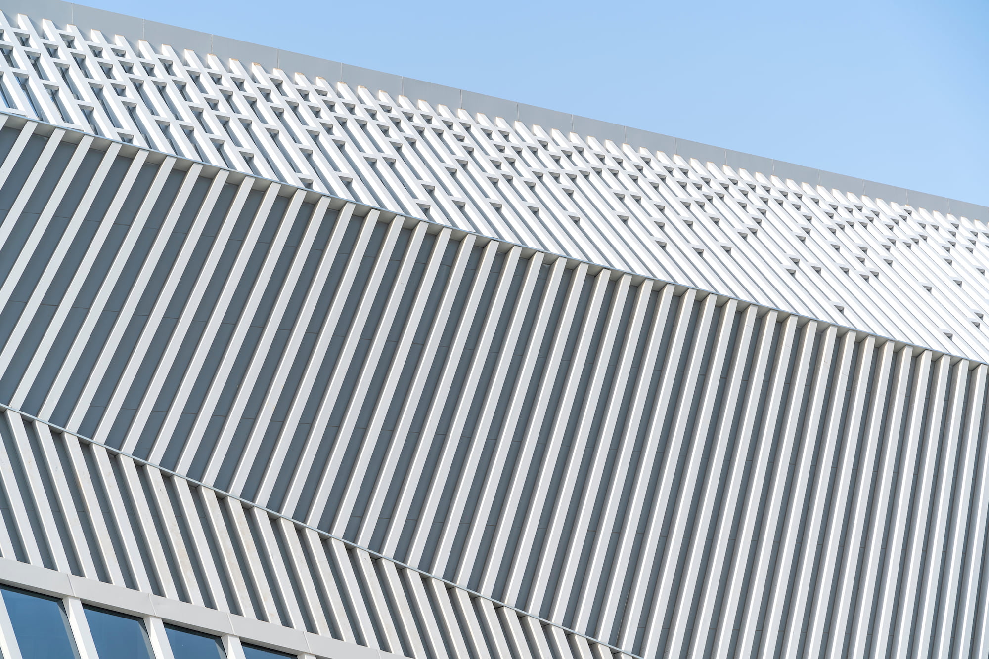 Abstract image of building contours close up