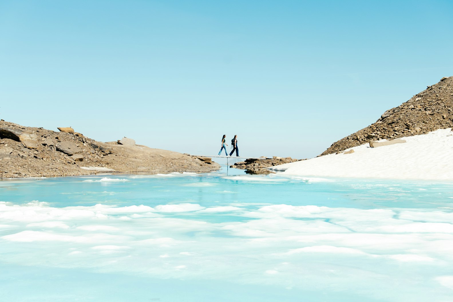 The Lake Blue Ice Glacier 3000
