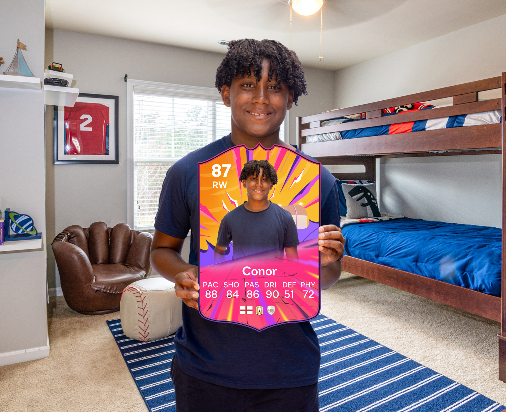 Hero Card in Bedroom