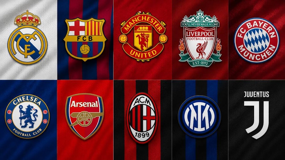 logos of different football clubs