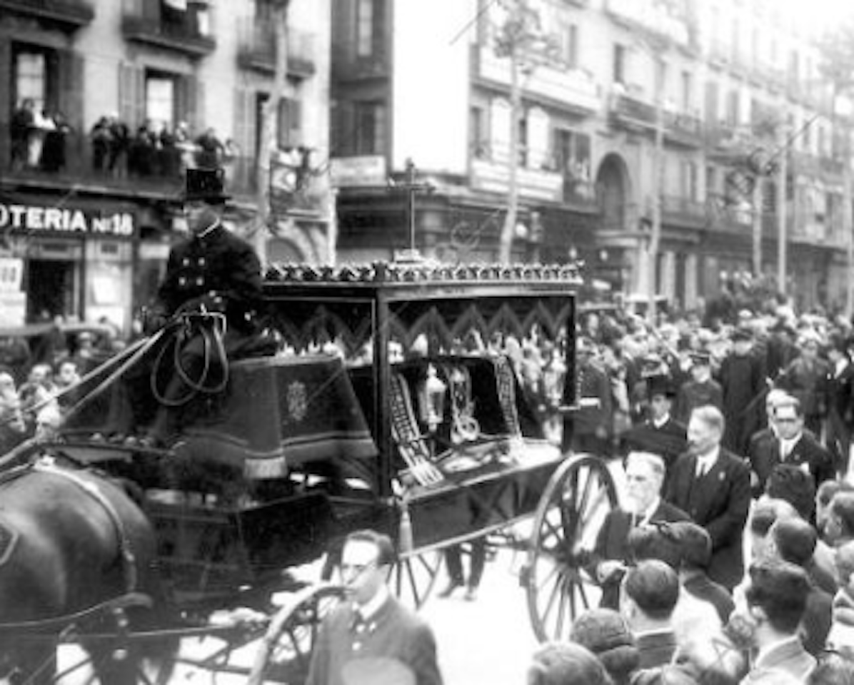 Gaudí’s funeral cortège, 12 June, 1926