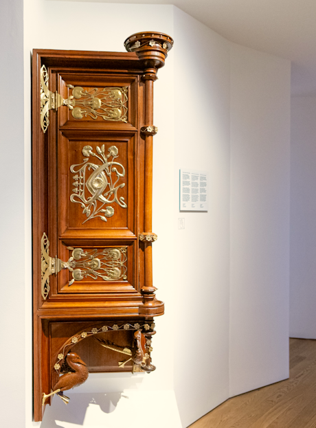 Casa Vicens exhibits a corner cabinet designed by Gaudí for the Vicens family