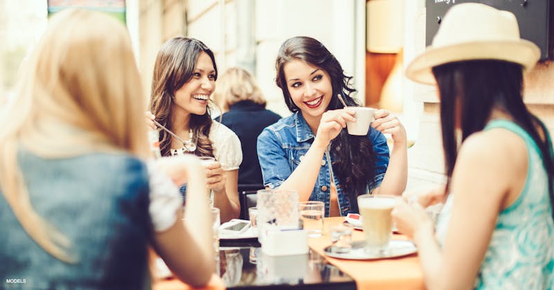 group of women at brunch
