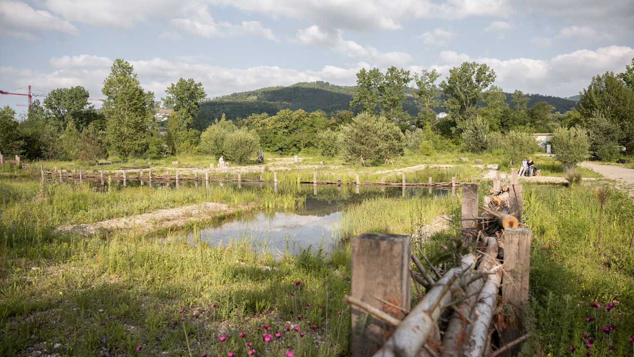 Habitats autour de l’étang