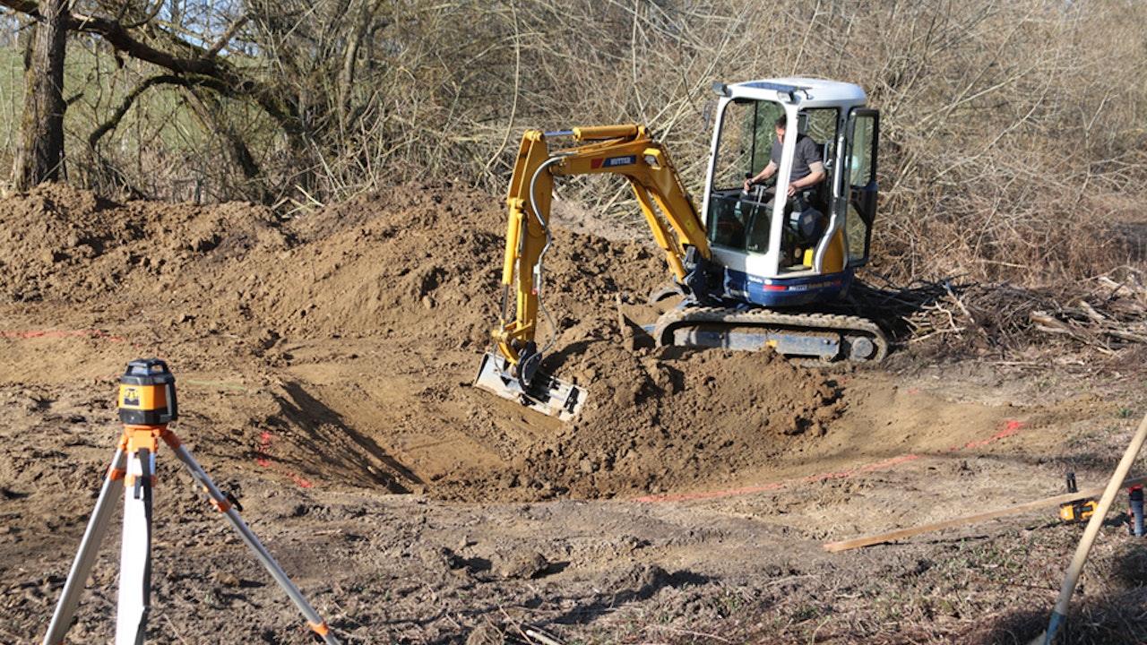 Construction d'étangs