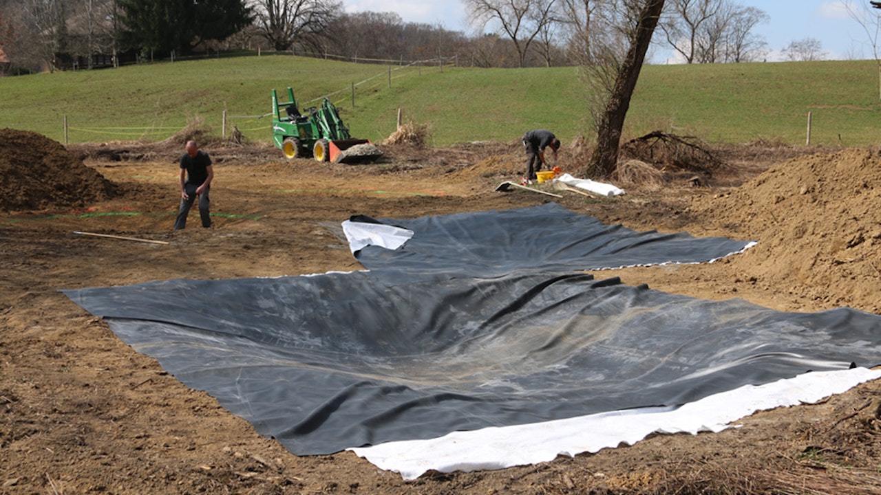 Construction d'étangs