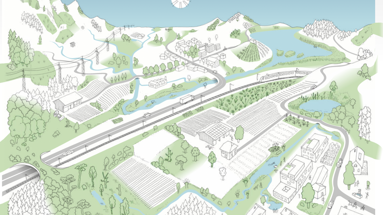 L’infrastruttura ecologica è una rete efficace a livello nazionale di superfici e punti di biodiversità importanti.