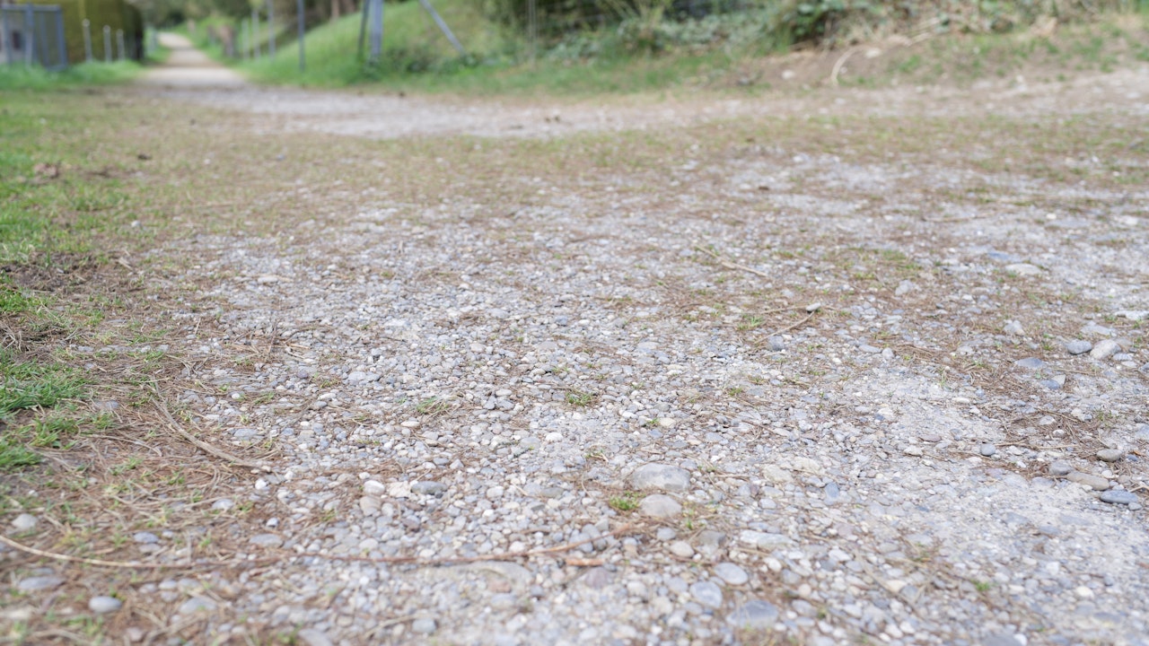 Ein wasserdurchlässiger Belag ermöglicht die natürliche Versickerung von Niederschlägen.