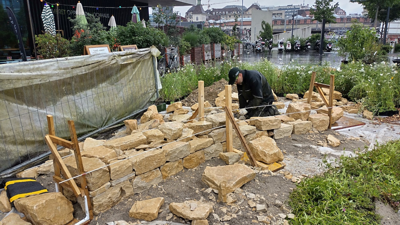 Beim Bau einer Trockenmauer ist der Rat von Fachleuten wertvoll – für Stabilität, Ästhetik und Lebensraumvielfalt im Garten.