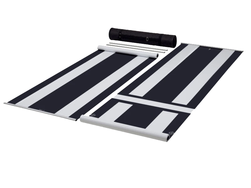 Manufacturer specific calibration floor mats for exact calibration of 360° surround view camera systems